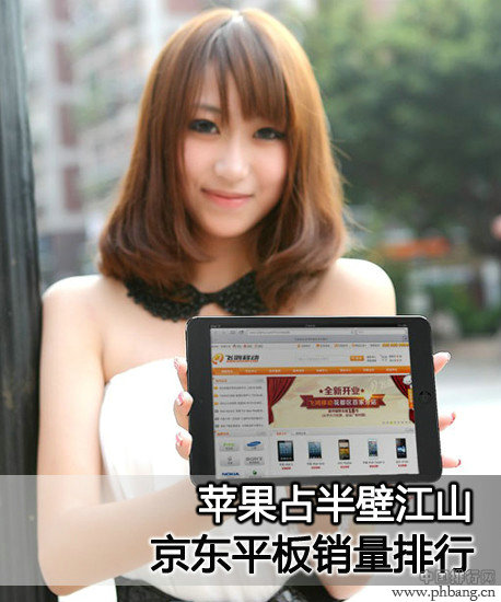 2013年京东商城平板电脑销量排行