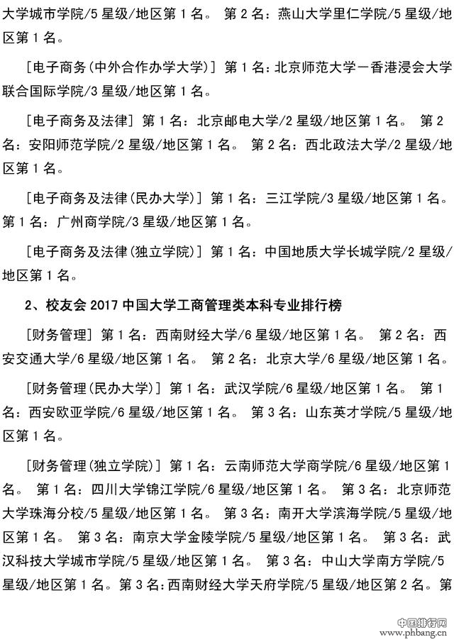 校友会2017年全国大学最全本科专业排行，北大最牛