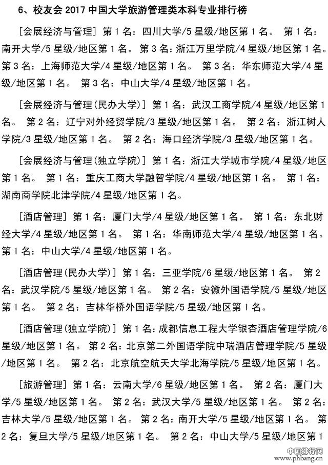 校友会2017年全国大学最全本科专业排行，北大最牛