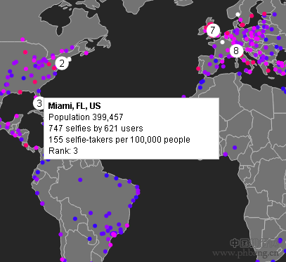 《时代》杂志全球最爱自拍城市排行榜